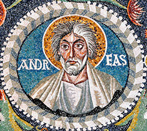 Sv. Andrija, mozaik iz Ravenne  6. st.