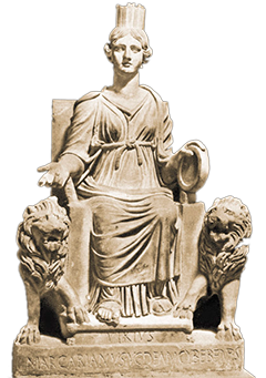 Prikaz božice Kibele  (Magne mater) iz Ostije