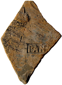 Crijep sa žigom PANS(IANA), iz  1. stoljeća 